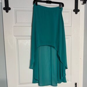 Forever 21 Teal High-Low Skirt